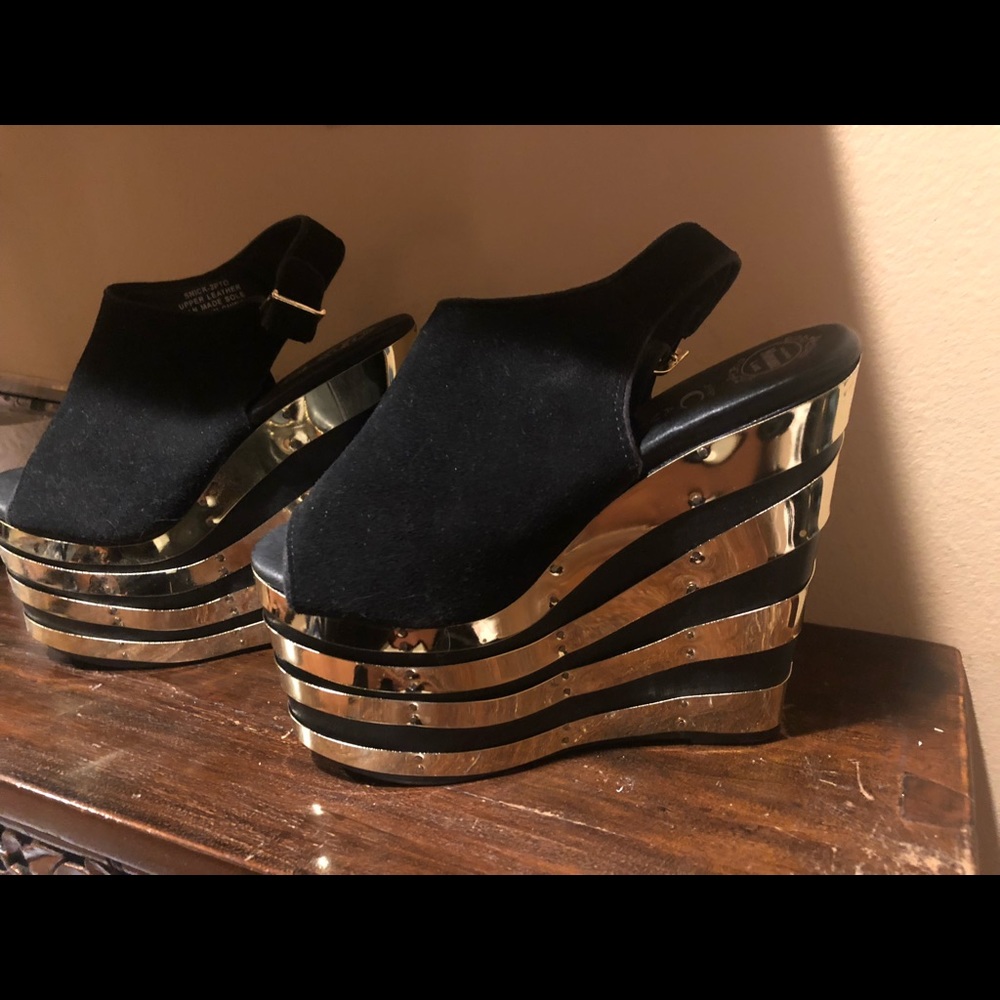 Jeff Campbell sz 5 "Disco" Platforms